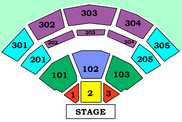 Merriweather Post Pavilion Detailed Seating Chart