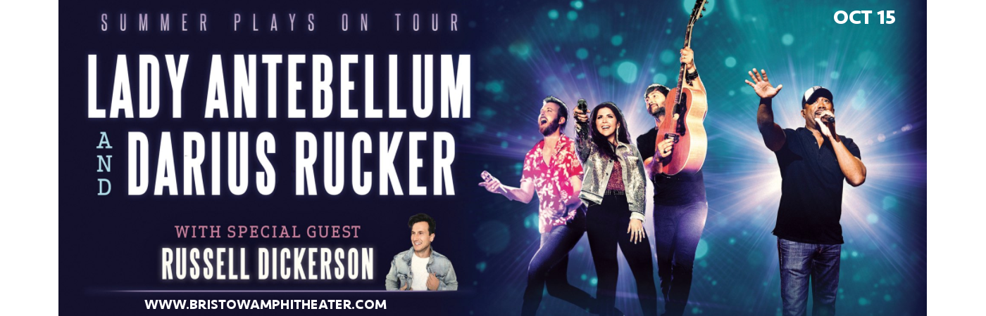 Lady Antebellum, Darius Rucker & Russell Dickerson at Jiffy Lube Live tickets Lady Antebellum, Darius Rucker & Russell Dickerson at Jiffy Lube Live