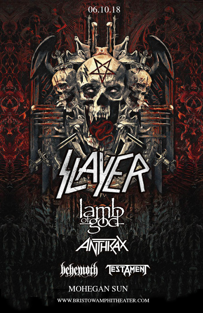 Slayer, Lamb of God, Anthrax. Behemoth & Testament at Jiffy Lube Live