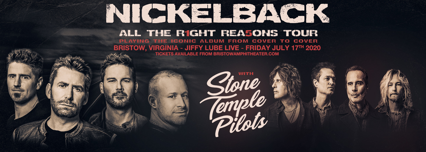 Nickelback, Stone Temple Pilots & Tyler Bryant and The Shakedown [CANCELLED] at Jiffy Lube Live
