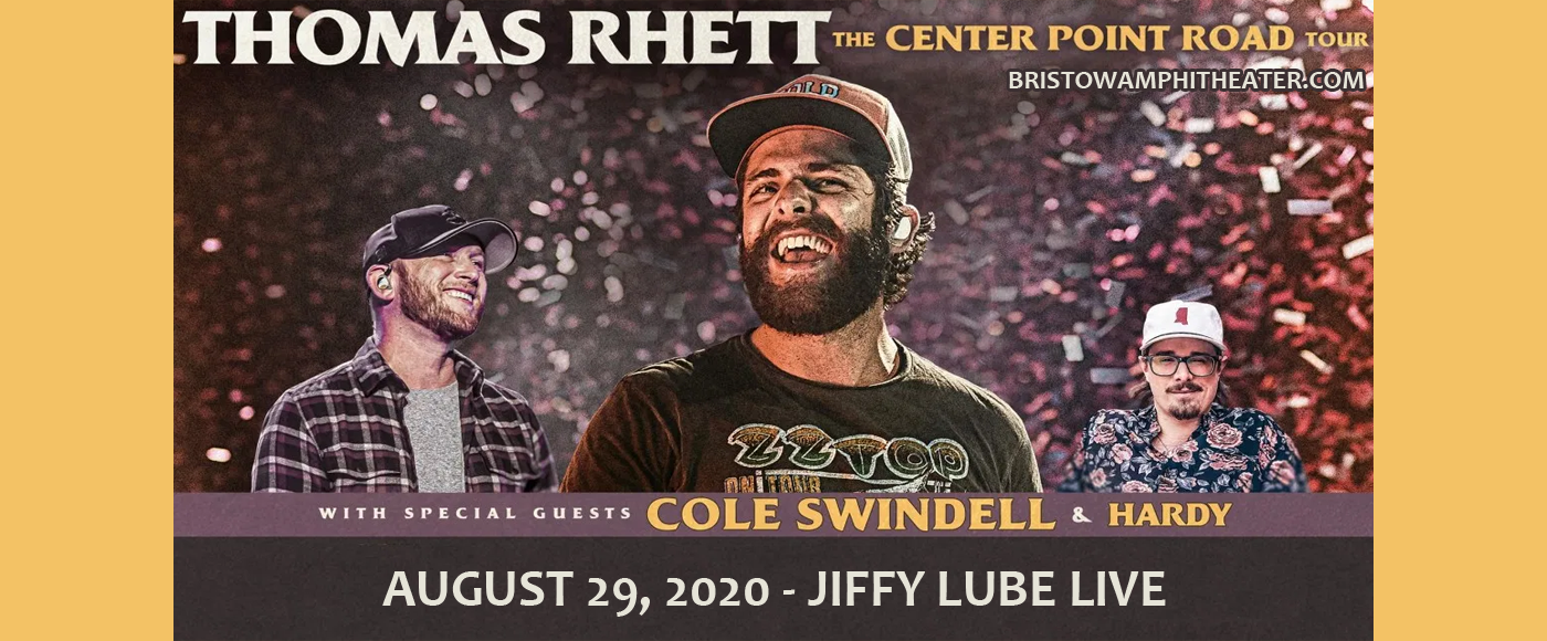 Thomas Rhett & Cole Swindell at Jiffy Lube Live tickets Thomas Rhett & Cole Swindell at Jiffy Lube Live