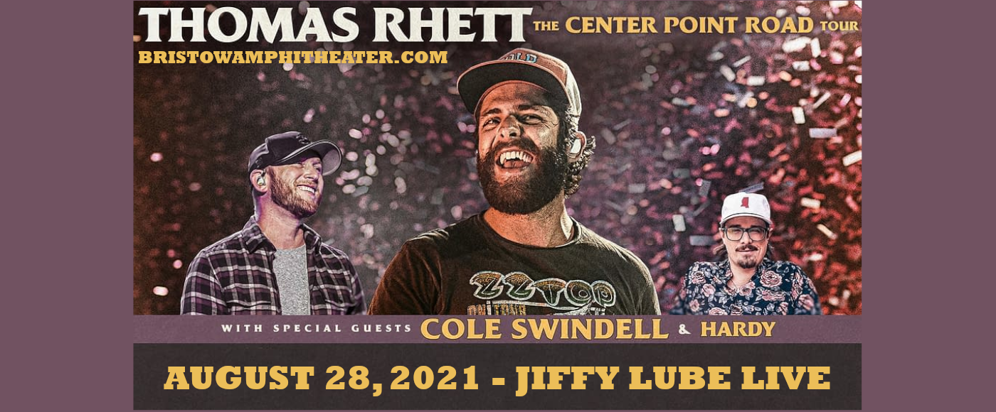 Thomas Rhett & Cole Swindell at Jiffy Lube Live tickets Thomas Rhett & Cole Swindell at Jiffy Lube Live