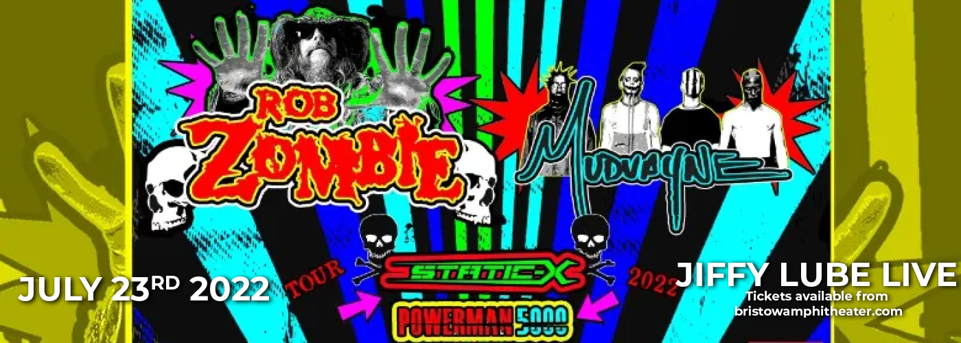 Rob Zombie & Mudvayne: Freaks On Parade Tour with Static-X & Powerman5000 at Jiffy Lube Live