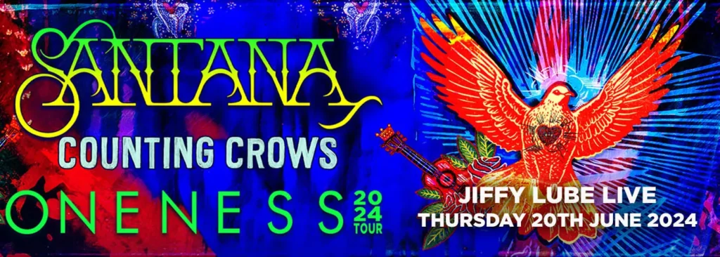 Santana Counting Crows Tickets 20 June 2024 Jiffy Lube Live
