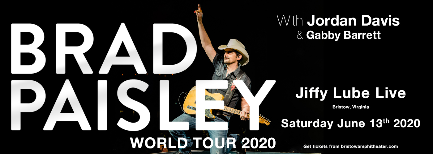 Brad Paisley, Jordan Davis & Gabby Barrett [CANCELLED] at Jiffy Lube Live